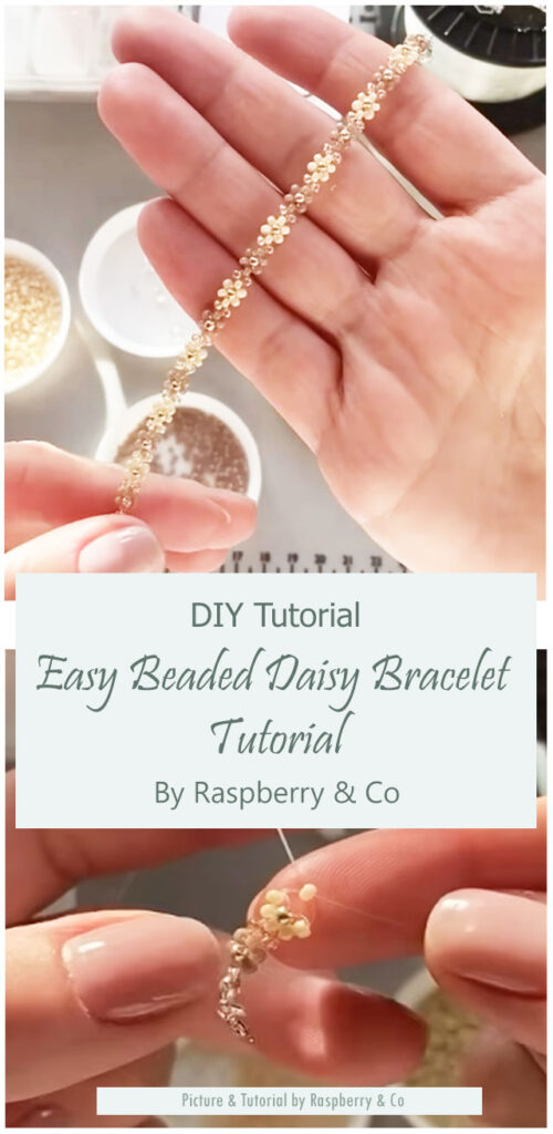 Easy Beaded Daisy Bracelet Tutorial By Raspberry & Co