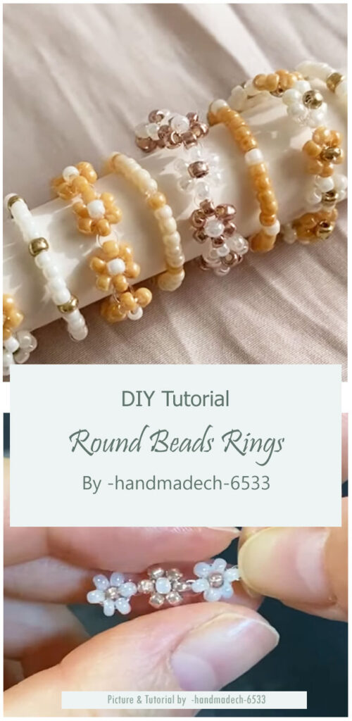 How to Make a Round Beads Rings By -handmadech-6533