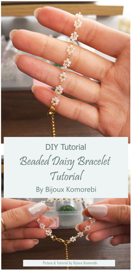 Beaded Daisy Bracelet Tutorial By Bijoux Komorebi