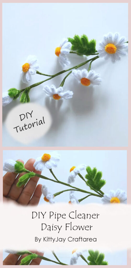 DIY Pipe Cleaner Daisy Flower By KittyJay Craftarea