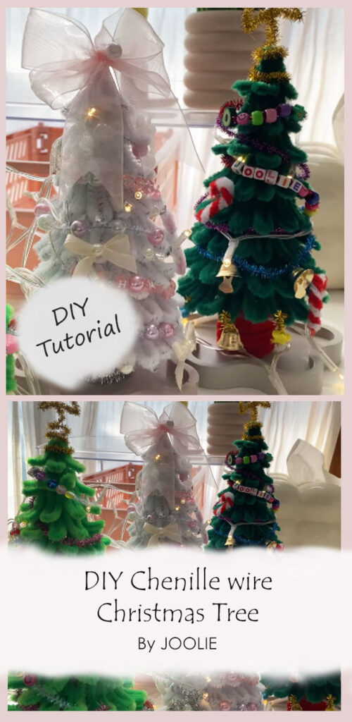 DIY Chenille wire Christmas Tree By JOOLIE