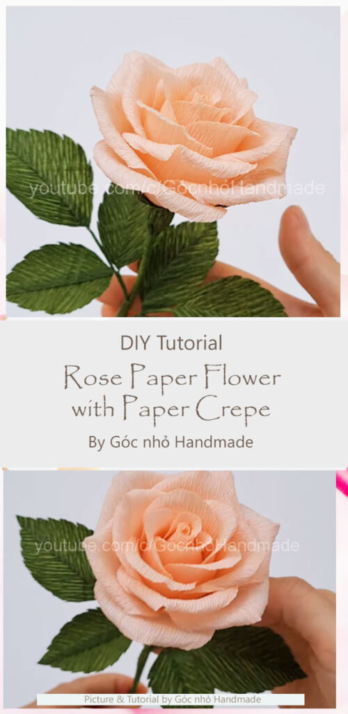 Rose Paper Flower By Góc nhỏ Handmade