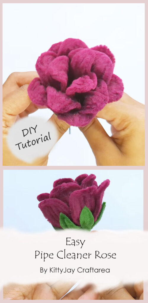 Easy Pipe Cleaner Rose Tutorial By KittyJay Craftarea