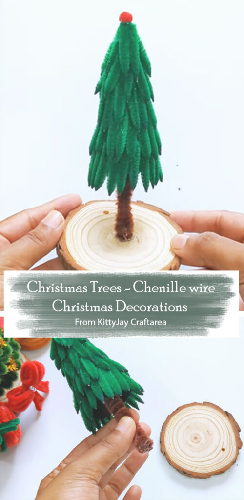 Christmas Trees - Chenille wire Christmas Decorations By KittyJay Craftarea