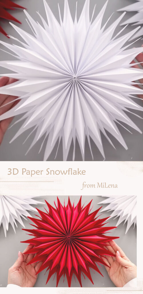 3D Paper Snowflake By MiLena